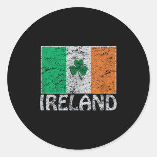 Irische & Irland Flagge Co. Irland Flagge Irisch Runder Aufkleber