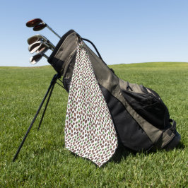Irische Kaffebohnen und Kleeblätter Lustiges Desig Golfhandtuch