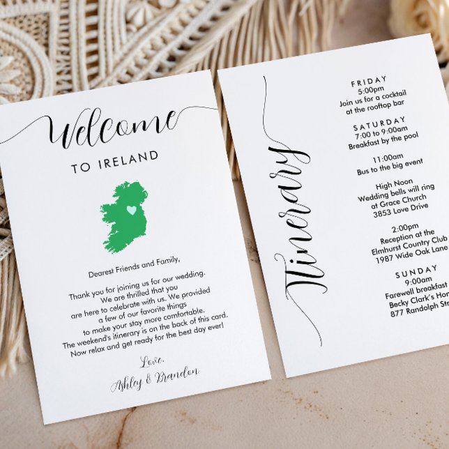Irische Karte Hochzeitsempfang (Von Creator hochgeladen)