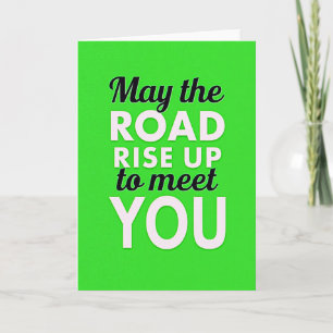 Irische Karte 'Road Rise Up To You'