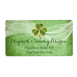 Irische Klee und weißer Schleier, grüne irische Ho