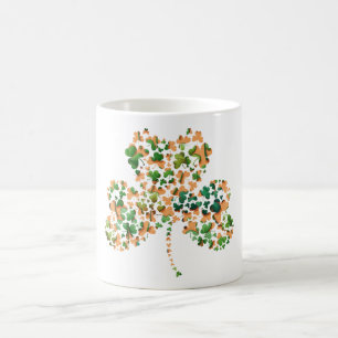 irische Kleeblätter Kaffeetasse