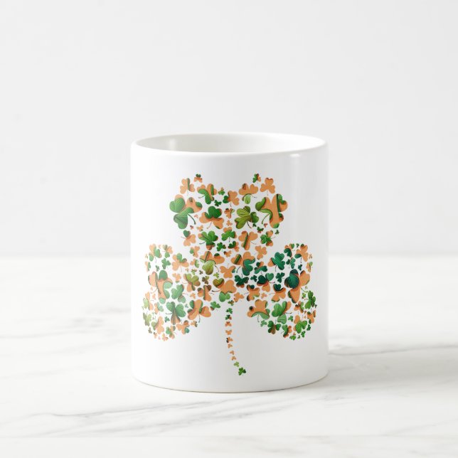 irische Kleeblätter Kaffeetasse (Mittel)