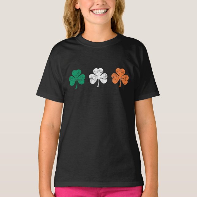 irische Kleeblätter T-Shirt (Vorderseite)