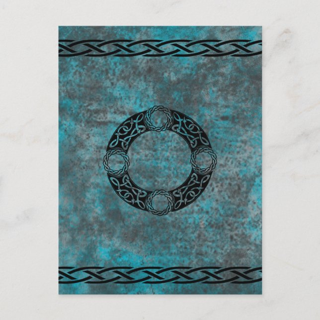 Irische Knoten Designs Postkarte (Vorderseite)