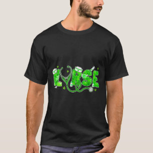 Irische Krankenschwester St Patricks Day Shamrock T-Shirt