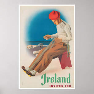 Irische Kunst Irland Reiseplakat Druck für Iren Poster