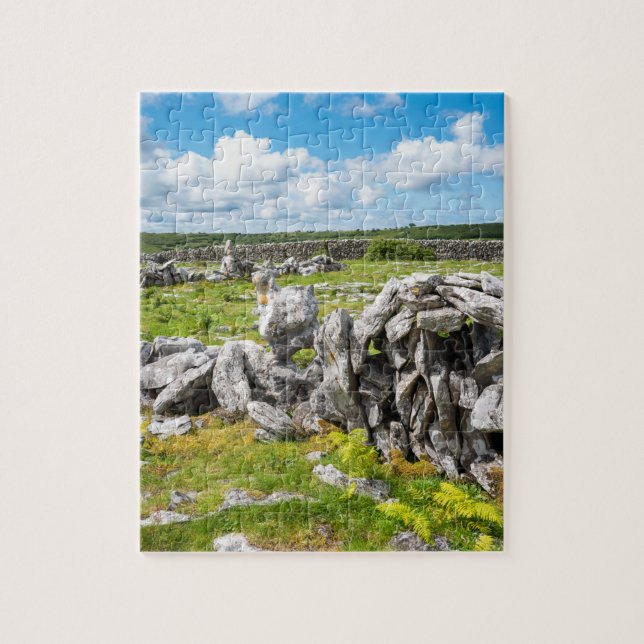 Irische landschaftliche Landschaft des Burren Irla Puzzle (Vertikal)