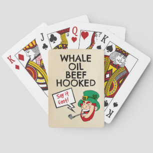 Irische Lektion: Whale Oil Beef Hooked Leprechaun Spielkarten