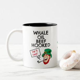 Irische Lektion: Whale Oil Beef Hooked Leprechaun Zweifarbige Tasse