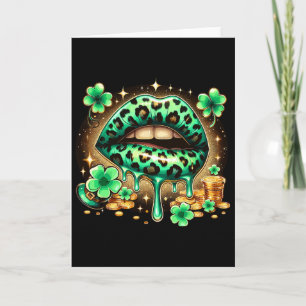 Irische Lippen St. Patricks Tag Karte