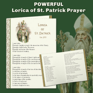 Irische Lorica des Heiligen Patrick Gebetskarte Karte