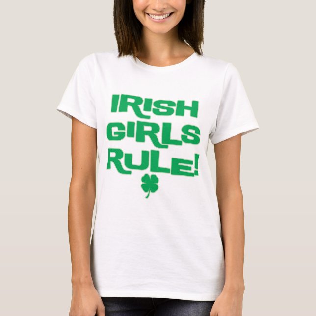 IRISCHE MÄDCHEN-REGEL! T-Shirt (Vorderseite)