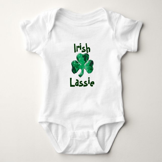 Irische Mädchen-Säuglings-T - Shirt-Art Baby Strampler (Vorderseite)