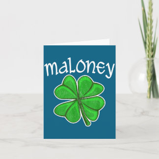 Irische Maloney Glücksklee St. Patrick's Day  Karte