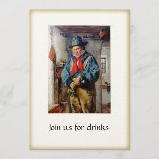 Irische Mann-u. Whisky-Getränk-Party-Cocktails Einladung
