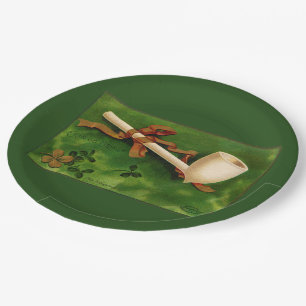 Irische Pfeife St. Patrick's Day Papier Pappteller