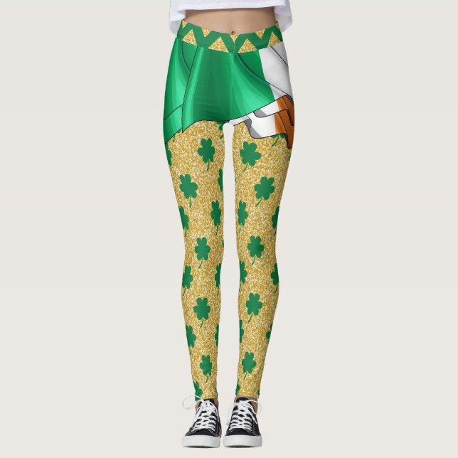 Irische Pop Mode Leggings (Vorderseite)