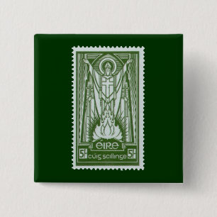 Irische Porto-Briefmarke St Patrick Button