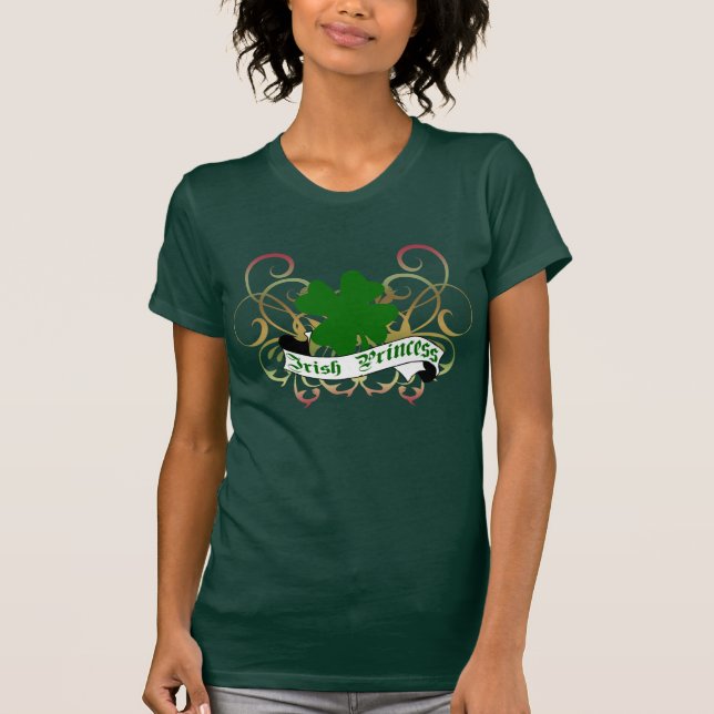 Irische Prinzessin Shamrock T-Shirt (Vorderseite)
