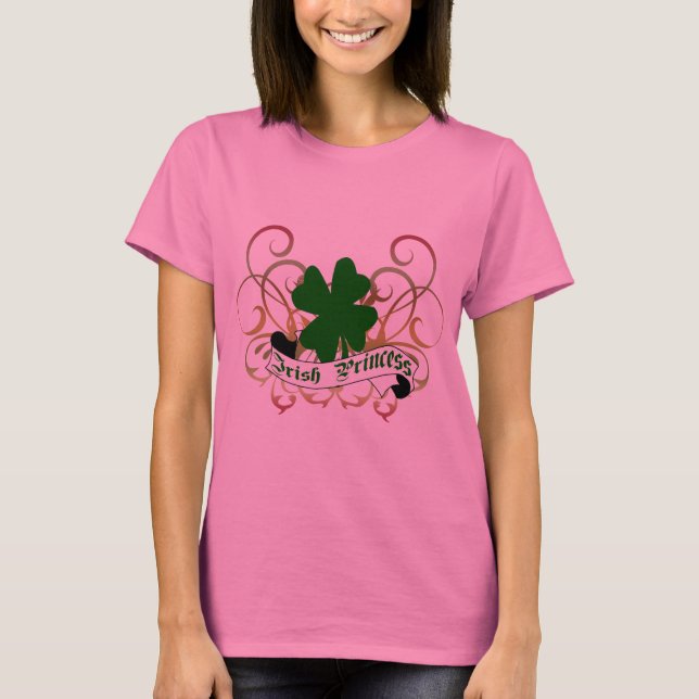 Irische Prinzessin Shamrock T-Shirt (Vorderseite)