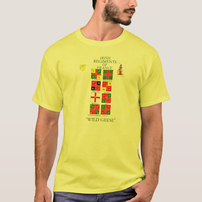 IRISCHE REGIMENTE FRANKREICHS T-Shirt (Vorderseite)