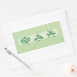 Irische religiöse Freunde Gebete und Segnungen Rechteckiger Aufkleber