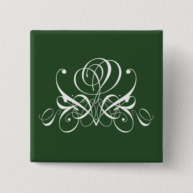 Irische Rose Button (Vorderseite)