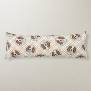 Irische Rot- und Weiß-Malerei Original Art Seitenschläferkissen