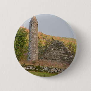 Irische Rundtürme über 1.000 Jahre alt Button