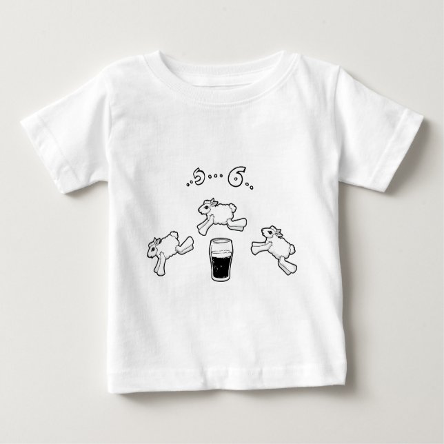 Irische Schaf-Zählung Baby T-shirt (Vorderseite)