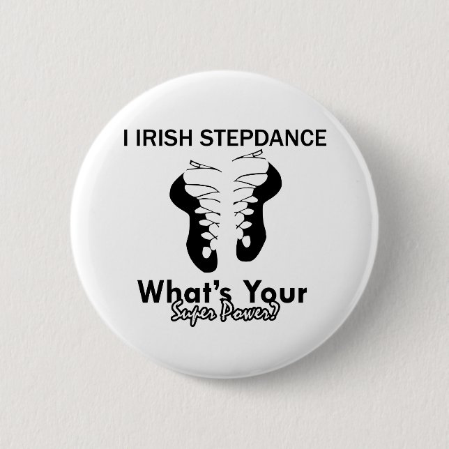 Irische Schritttanzentwürfe Button (Vorderseite)
