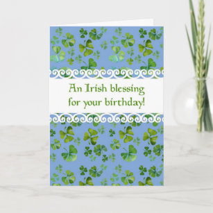 Irische Segen-Geburtstags-Karte Karte