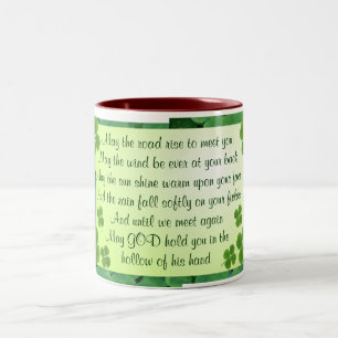 Irische Segen-Tasse Zweifarbige Tasse