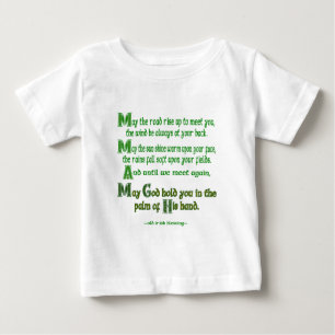 Irische Segnung Möge der Weg sich erheben, um dir  Baby T-shirt
