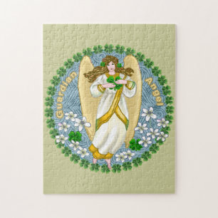 Irische Shamrock-Engel Puzzle