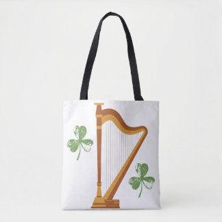 Irische Shamrock-Harp-Tasche