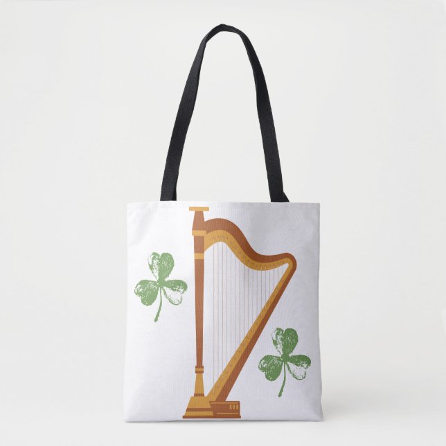 Irische Shamrock-Harp-Tasche (Vorderseite)