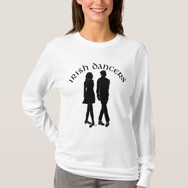 Irische Stepptänzer in Silhouette T-Shirt (Vorderseite)