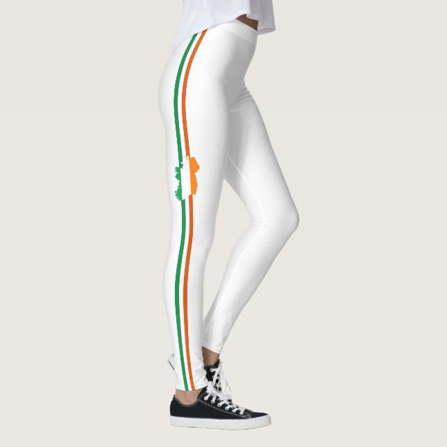 irische Streifenflagge Leggings (Rechts)
