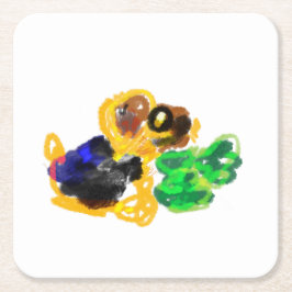 irische Terrier Liebe Rechteckiger Pappuntersetzer