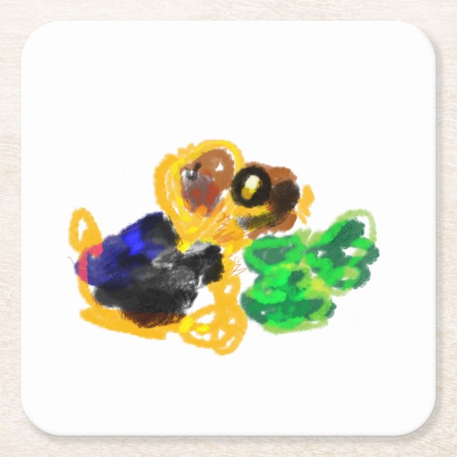 irische Terrier Liebe Rechteckiger Pappuntersetzer (Vorderseite)