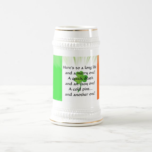 Irische Toaststein-Tasse Bierglas (Mittel)