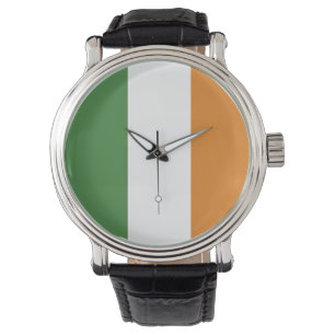 Irische Tri Farbflagge Armbanduhr