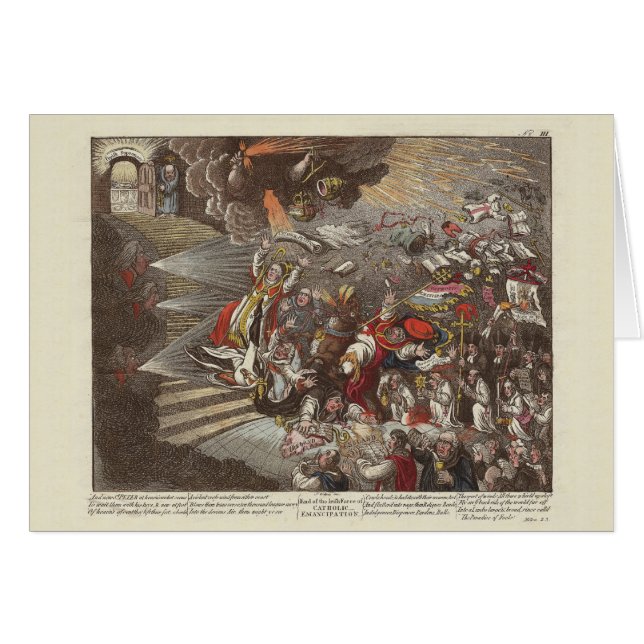 Irische und britische Karikatur Geschichtsjames (Vorderseite (Horizontal))