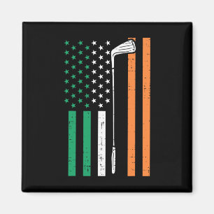 Irische US-Flagge Golf Vintage St. Patrick Golfspi Magnet