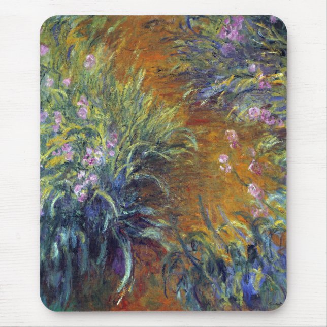 Irische von Claude Monet Mousepad (Vorne)