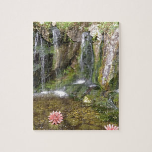 Irische Wasserfälle im Geschwätz-Schloss-Garten Puzzle