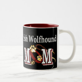 irische Wolfhund-Mama-Geschenke Zweifarbige Tasse