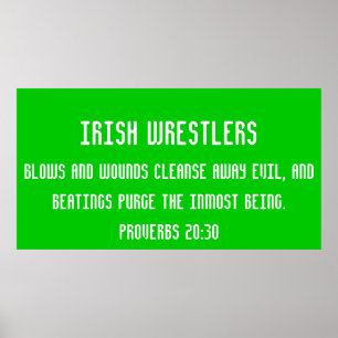 Irische Wrestler Poster